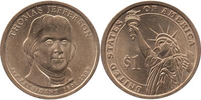 2007,KM-403, Schön-406 Country United States Year 2007 Value 1 Dollar (1 USD) Metal Manganese-b ...