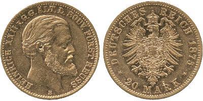 G EUROPEAN COINS FROM THE ÅKE LINDÉN COLLECTION, GERMANY Reuss-Obergreiz, Heinrich XXII (1859-1 ...