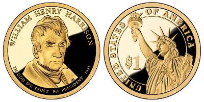 1 Dollar Vereinigten Staaten von Amerika (1776 - ) Kupfer/Zink William Henry Harrison