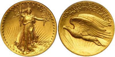 20 Доллар США (1776 - ) Золото 