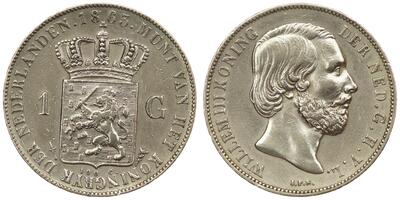 Netherlands - 1 Gulden 1863 - Willem III, Silver