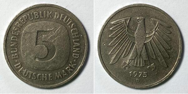 Germany | 5 Marks | 1975
