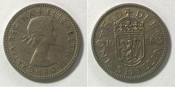 United Kingdom | one shilling | 1956