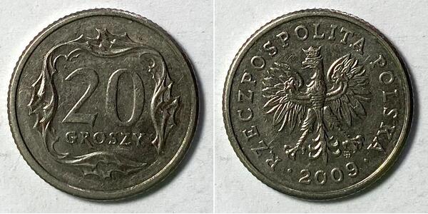 Poland | 20 Grosh | 2009